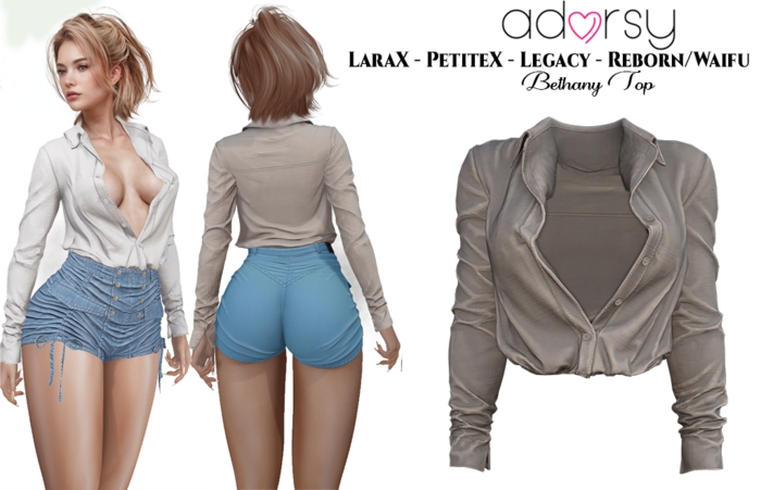 adorsy - Bethany Top Brown - LaraX/Legacy/PetiteX/Reborn/Waifu