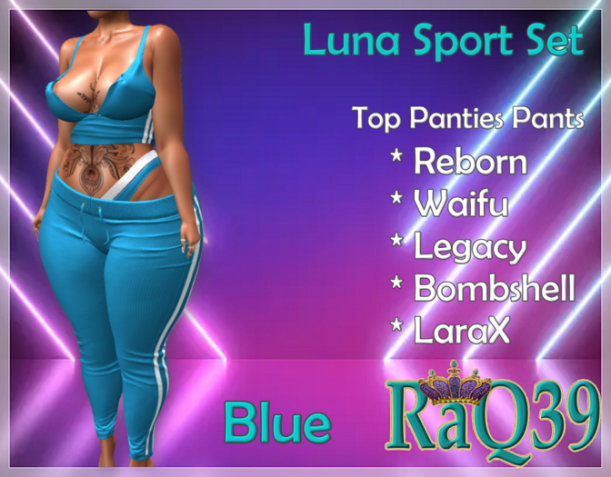[R39] Luna Sport Set-Blue