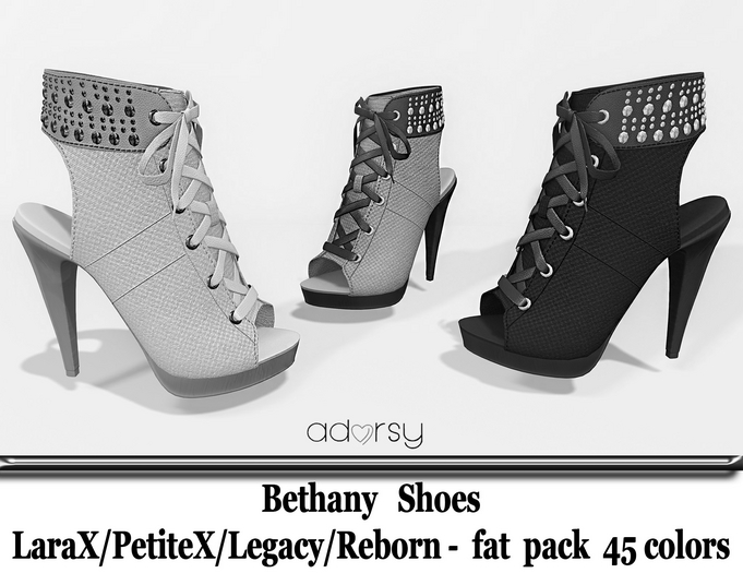 adorsy - Bethany Shoes DEMO - LaraX/Legacy/PetiteX/Reborn/Waifu