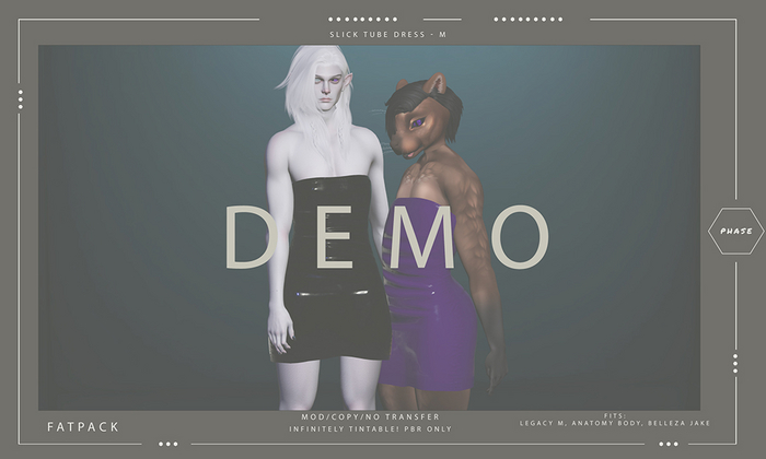 PHASE - Slick Tube Dress M DEMO