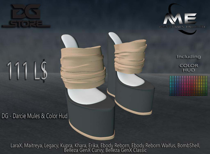 DG - Darcie Mules & Color Hud - Unpacker