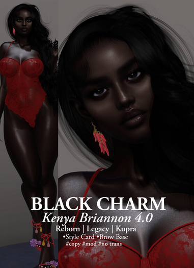 BLACK CHARM - KENYA SHAPE for BRIANNON 4.0