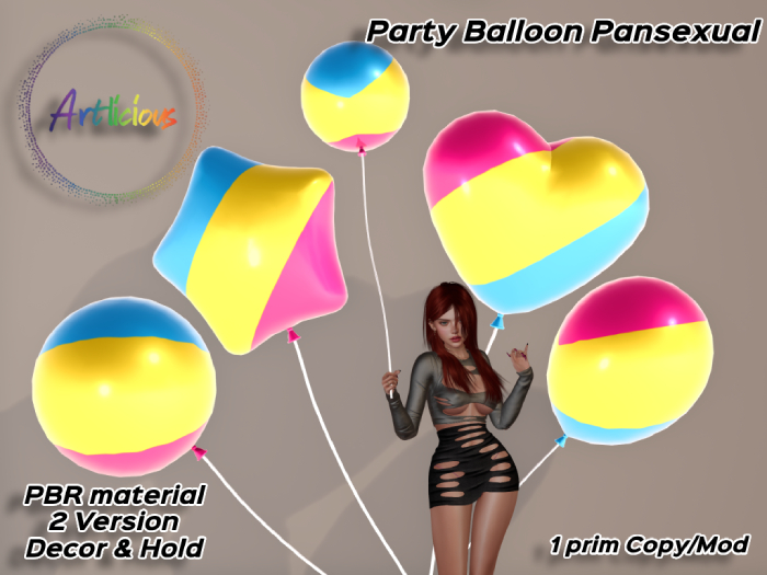 AL - Pansexual Party Balloon