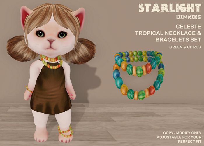 .:SD:.  Celeste - Tropical Necklace & Bracelet Set