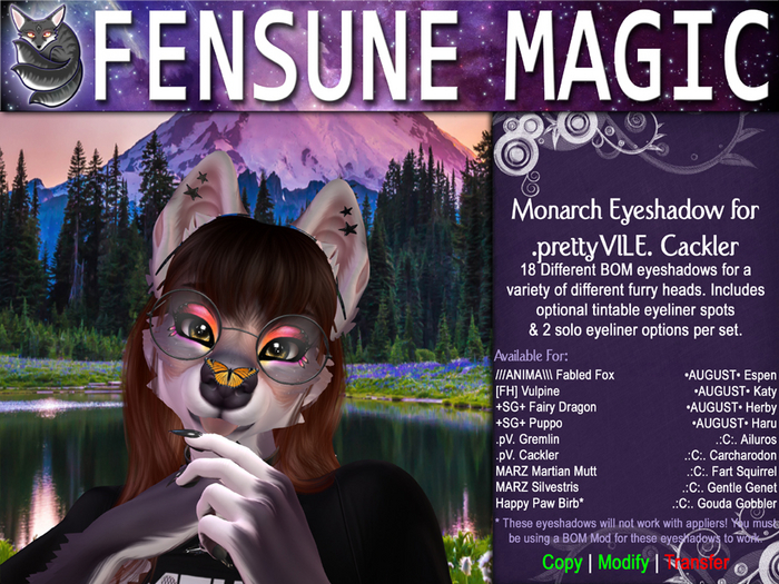 .:FM:. Cackler Monarch Eyeshadow Set