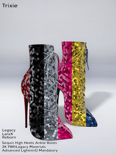 1W-Trixie-Sequin Ankle Boots Fatpack