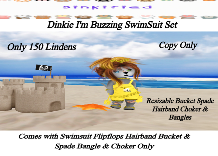 Dinkified Im Buzzing Swimsuit Set