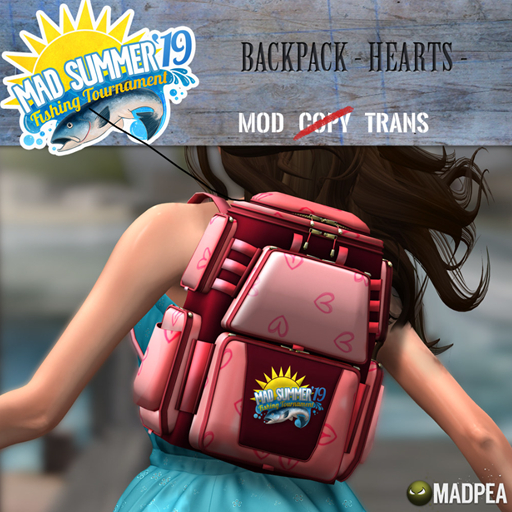 MadPea Backpack - Hearts (add)