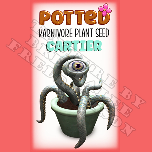 Potted: Karnivore Plant Seed: Cartier (ACTUAL PLANT SEED) - Retired!