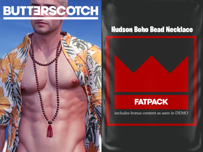 BUTTERSCOTCH . Hudson Boho Bead Necklace {FATPACK}