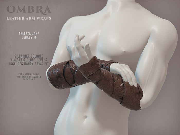 Ombra - Leather Arm Wraps (Masc)
