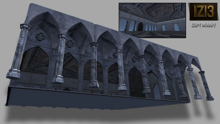 Arched Mega Room Structure - Copy & Modify