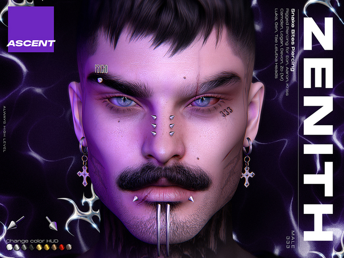 ASCENT - Zenith Snake Bites Piercing M