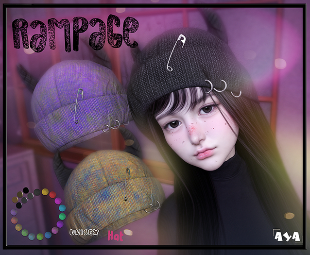 *aya HAT RamPage Unisex Can Be Resized With Color HUD