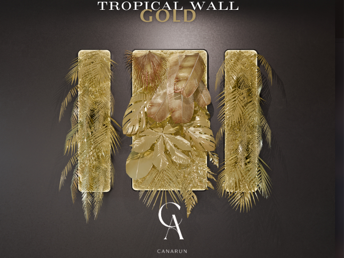 Tropical Wall Gold - CANARUN - (Rezzme)