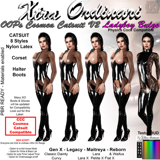 *XO* OOPs undress COSMEA CATSUIT V2 LADYBOY
