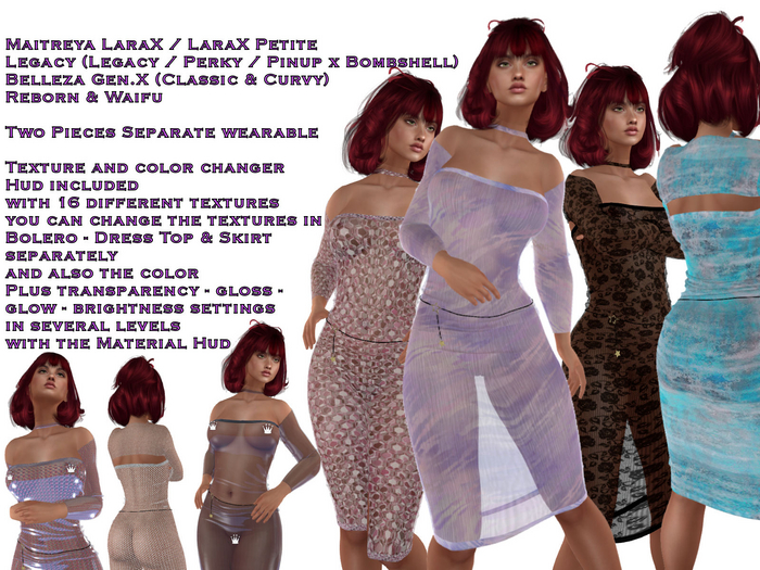 Elegant form-fitting midi Dress  with Bolero (ADD)