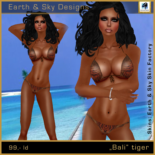 Earth & Sky - Bali bikini tiger
