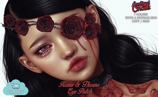 Emotional Circus - Roses and Thorns Eye Patch