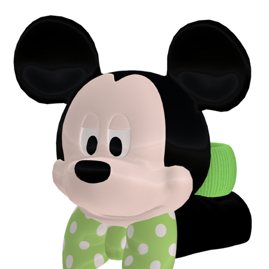 Green Male Mouse Slippers (Boxed)