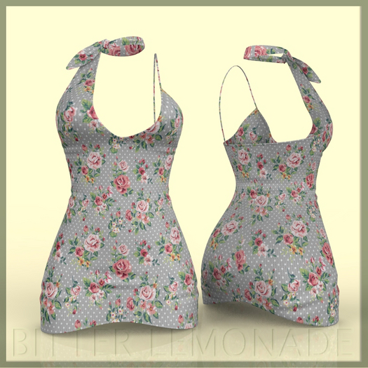Grey Rosa Dress Reborn