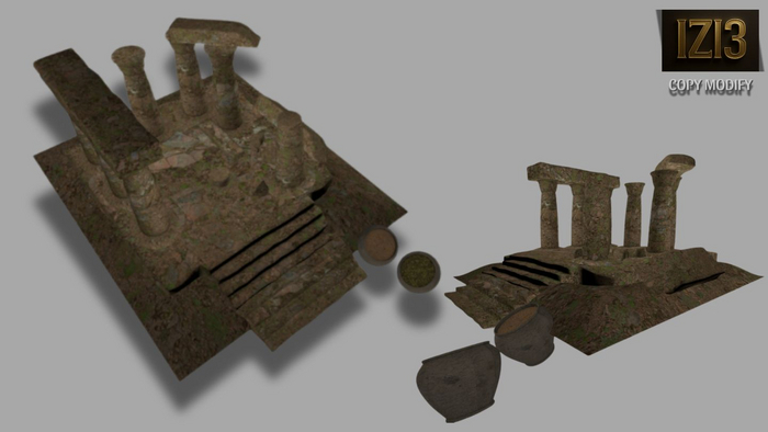Ruin Temple Sim Decor - (Copy/Modify)