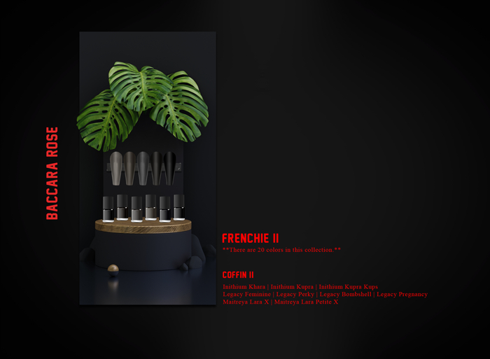 Baccara Rose Frenchie II Applier [Coffin II]