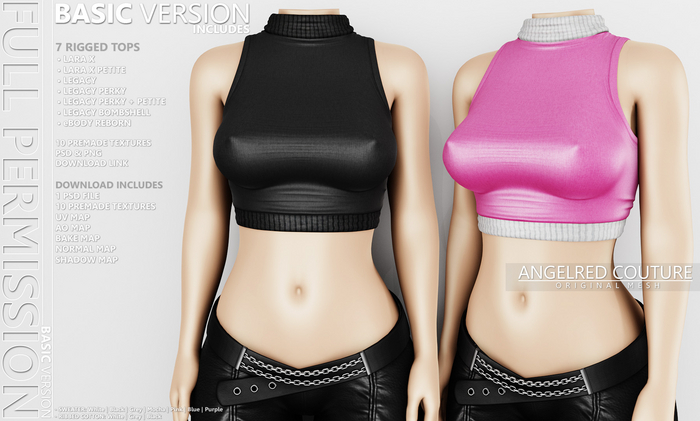 AngelRED Couture - FULL PERM Mesh Sleeveless Sweater [BASIC VERSION]