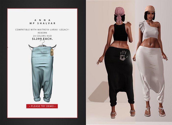 ANNA[MP Shalwar Pants]Light Blue