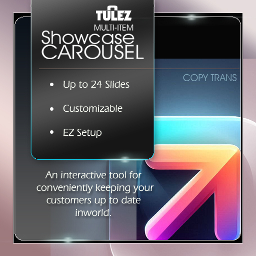 TULEZ Showcase Carousel for inworld Advertizing