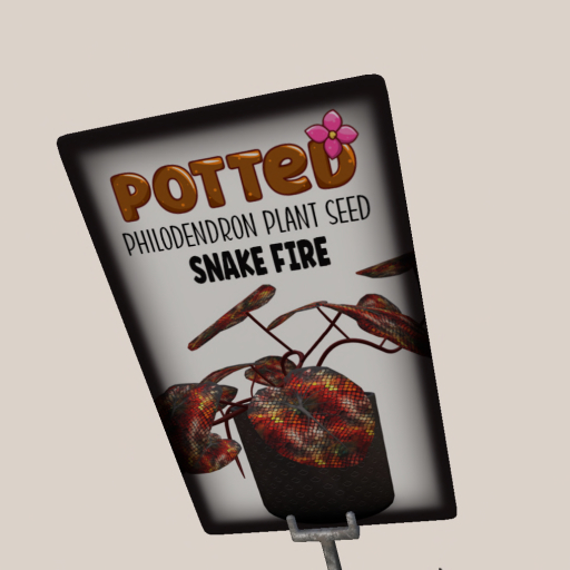 Potted: Philodendron Seed: Snake Fire
