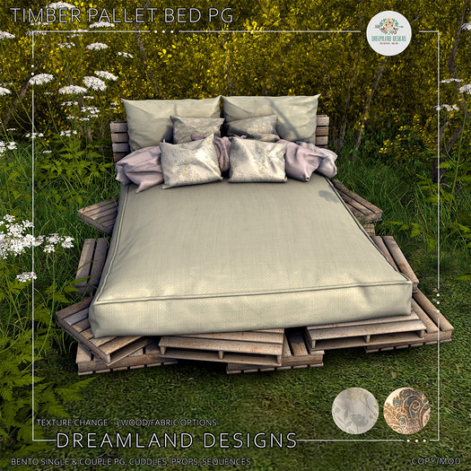 DD Timber Pallet Bed-PG/