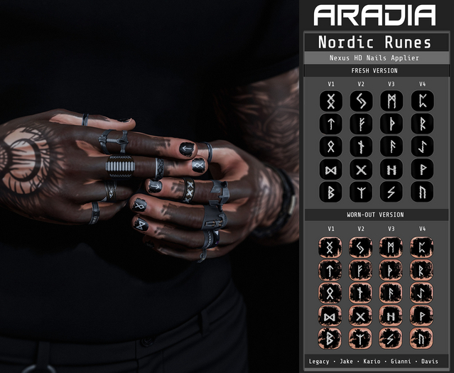 Aradia - Nordic Runes [Nexus HD Nails] - FATPACK