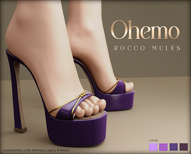 Ohemo - Rocco mules - violets (add me)