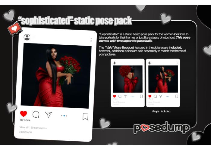 [posedump] "Sophisticated" Static Bento Posepack