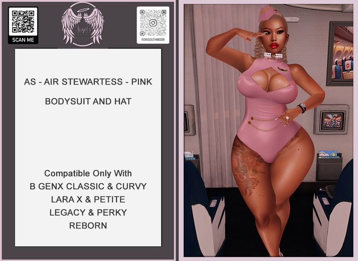 AS - AIR STEWARTESS - PINK - UNPACKING HUD