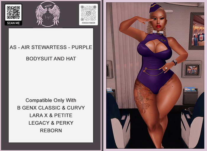 AS - AIR STEWARTESS - PURPLE - UNPACKING HUD