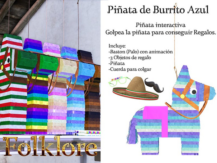 Folklore: Pinata de Burrito Azul