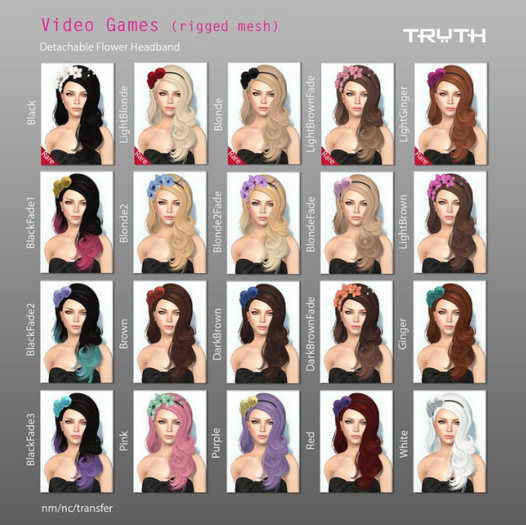 TRUTH HAIR Video Games - Pink