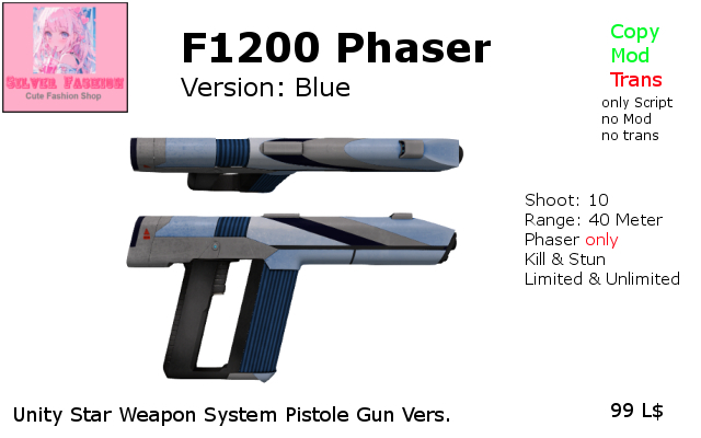 [SF] F1200 Phaser Blue (Add me)