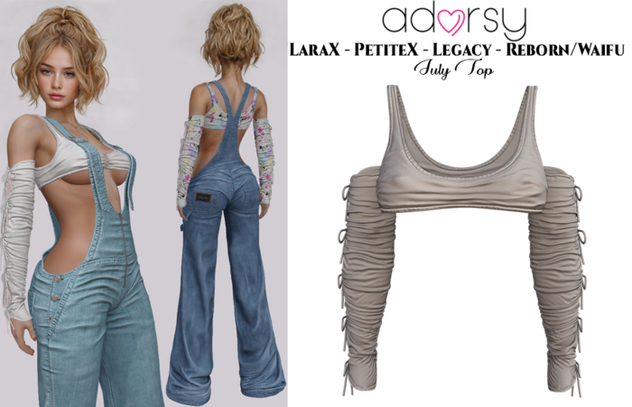 adorsy - Julie Top Brown - LaraX/Legacy/PetiteX/Reborn/Waifu