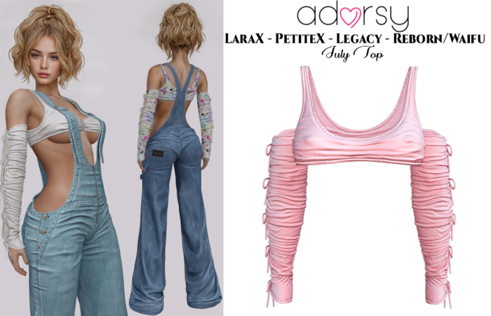 adorsy - Julie Top Pink - LaraX/Legacy/PetiteX/Reborn/Waifu
