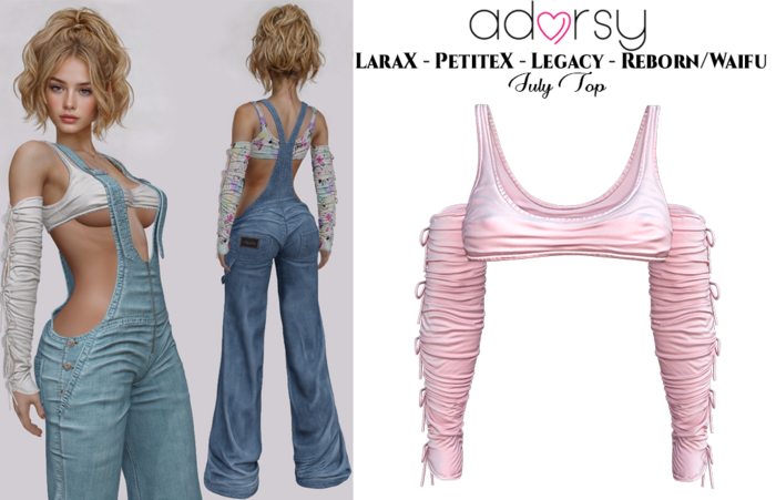 adorsy - Julie Top Soft Pink - LaraX/Legacy/PetiteX/Reborn/Waifu