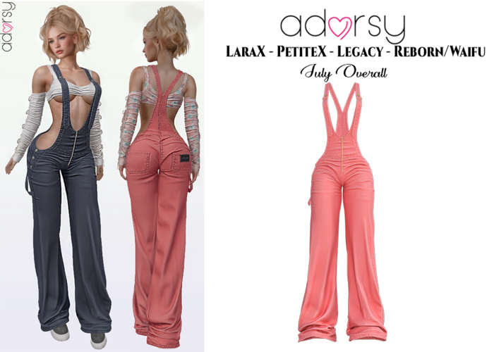 adorsy - Julie Overall Coral - LaraX/Legacy/PetiteX/Reborn/Waifu