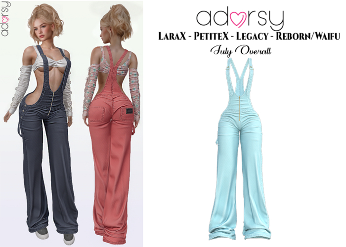 adorsy - Julie Overall Light Blue - LaraX/Legacy/PetiteX/Reborn/Waifu