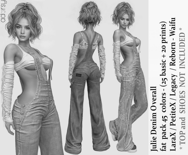 adorsy - Julie Denim Overall DEMO - LaraX/Legacy/PetiteX/Reborn/Waifu