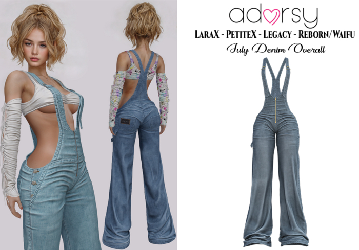 adorsy - Julie Denim Overall Original - LaraX/Legacy/PetiteX/Reborn/Waifu