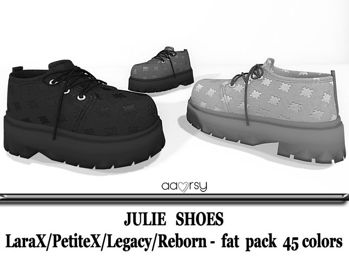 adorsy - Julie Shoes DEMO - LaraX/Legacy/PetiteX/Reborn/Waifu