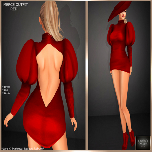 SAS - Merce Red Outfit (LaraX & MB)  