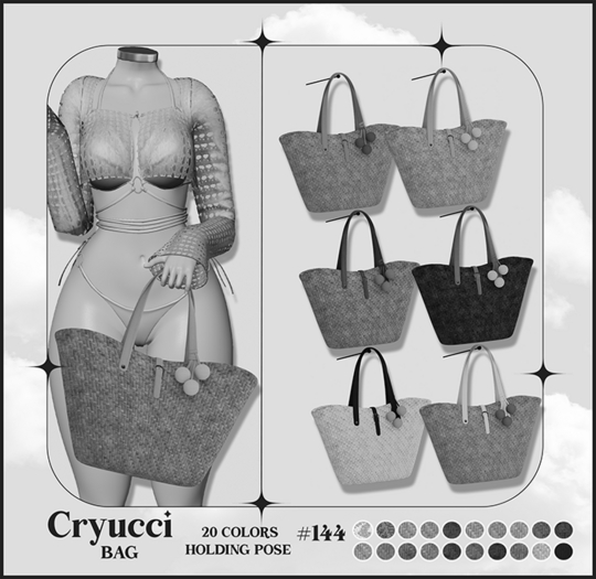 Cryucci #144 beach bag demo